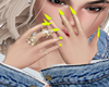 Neon Nails Rings