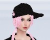 Pink Hair with Cap