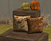 pumpkin rustic chair