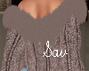 Sweater/Fur Jacket-Brown