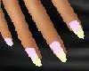 pink/yellow nails