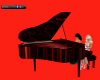 (AL)RedNBlack Piano