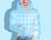 ♡ blue crop sweater