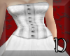 Wedding dress corsetted