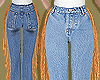 Orange Ruffle Jeans