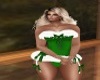 christmas corset green