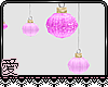 Pink hanging baubles
