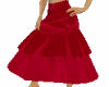 Red silk skirt