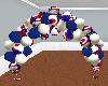 4th of July balloon arch