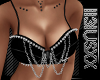 ❤ Black Spike Bra