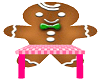 gingerbread chair pink