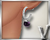 *V* Purple Earrings