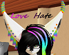 Love Hate headsign