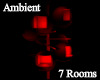 ! Red Ambient Pod Room