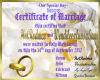 G* SW Wedding Certificat