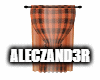 Orange Plaid Curtain