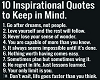 10 inspirational quotes