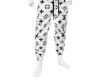 Black White LV Pants
