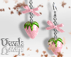 Pink Strawberry Earrings