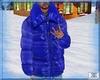 Purple Plaid Winter Coat