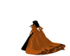 orange velvet cape