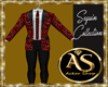 Red Sequin Formal Suit