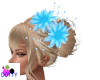 Blue hair flowers