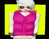 Pink Puff Jacket Vest