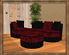 D's Red Curve  Sofa