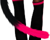 Black Pink Cat Tail