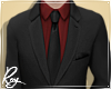 Black Suit + Red Shirt