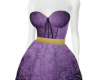 Purple Brocade Dress