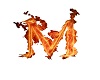 letter fire M