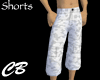 CB White Camo Shorts