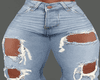 RIPPED BLUE TIGHT FIT