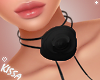 𝓀 Black Rose Necklace