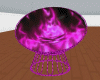 pink skull neon chair