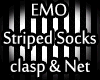 EMO striped Long Socks 4