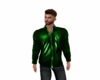 Green Leather  shirt