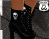 SD Skull Boots Black