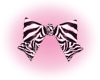 *K* Doll Zebra Bow Pink