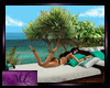 Tropical paradise couch