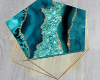 Teal &Gold Table