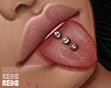 Tongue + piercings v3
