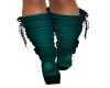 TEAL STILETTO BOOTS