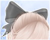 [T] Hair bow Black