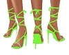 Strappy Heels Lime Green