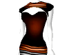 DIA Orange striped Dress