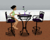 purple rose club table