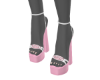 paw set heels pink